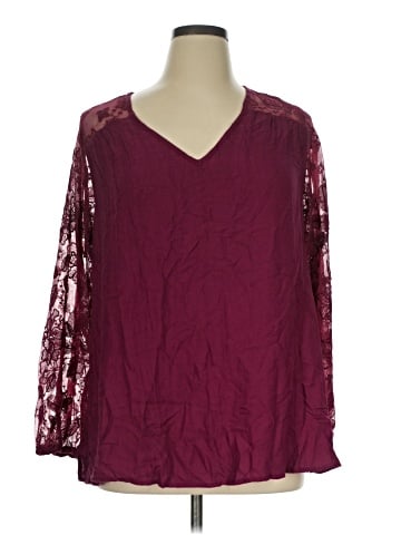 Lane Bryant 3/4 Sleeve T-Shirt (view 1)