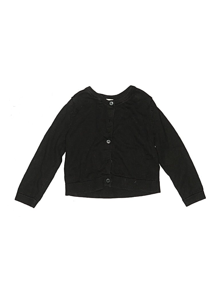 Pre-owned Carter's Kids' Cardigan Sweater In Black