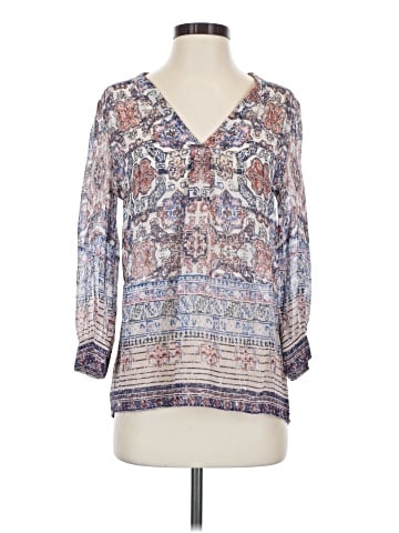 Joie 3/4 Sleeve Silk Top (view 1)