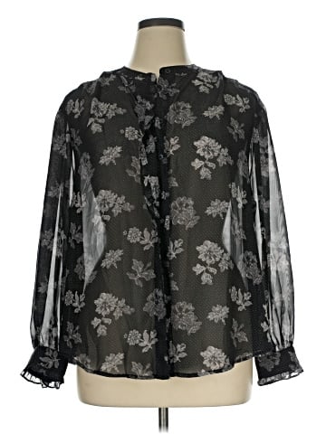 Lane Bryant Long Sleeve Blouse (view 1)