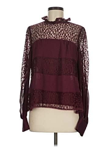 Nanette Lepore Long Sleeve Silk Top (view 1)