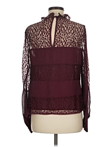 Nanette Lepore Long Sleeve Silk Top (view 2)