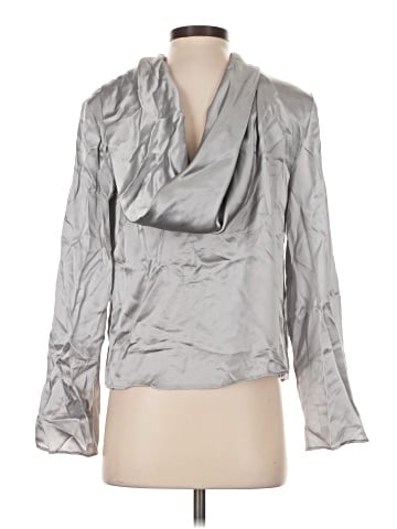 Ann Taylor Factory Long Sleeve Silk Top (view 2)