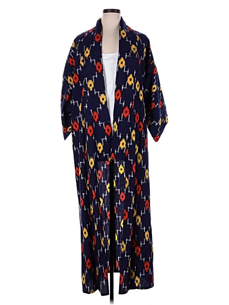 Pre-owned Assorted Brands Kimono In Blue