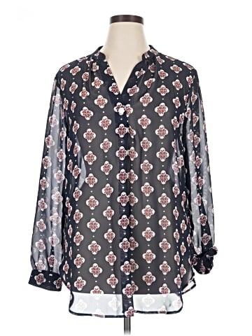 Ann Taylor LOFT Outlet Long Sleeve Blouse (view 1)