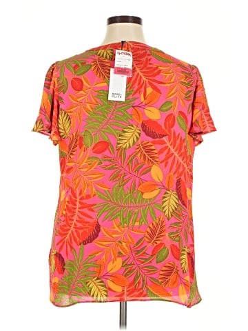 Rose + Olive Short Sleeve Blouse (view 2)