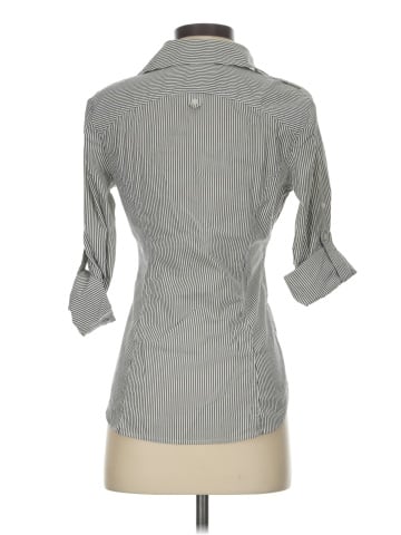 Express Design Studio 3/4 Sleeve Button-Down Shirt (view 2)