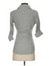 Express Design Studio Chevron-herringbone Gray 3/4 Sleeve Button-Down Shirt Size S - photo 2