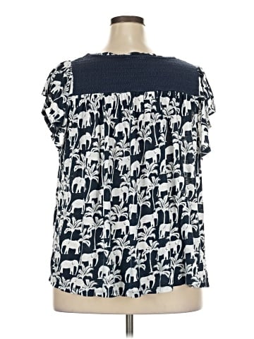 Crown & Ivy Short Sleeve Blouse (view 2)