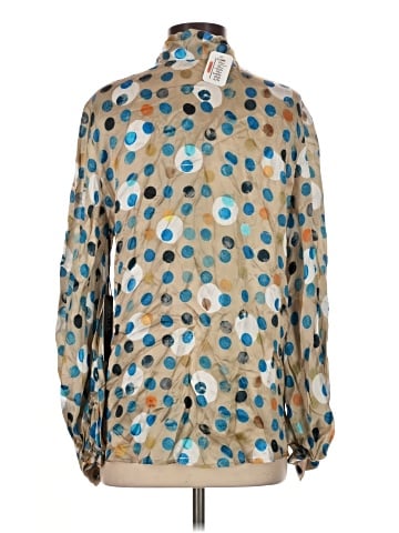 Hunter Bell Long Sleeve Silk Top (view 2)