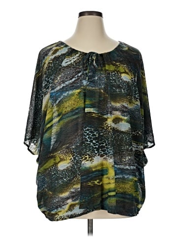 IZOD Short Sleeve Blouse (view 1)
