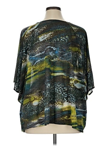 IZOD Short Sleeve Blouse (view 2)