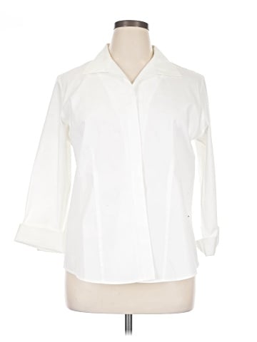 Chico's 3/4 Sleeve Button-Down Shirt (view 1)