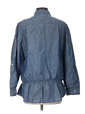 Chico's 3/4 Sleeve Button-Down Shirt (view 2)