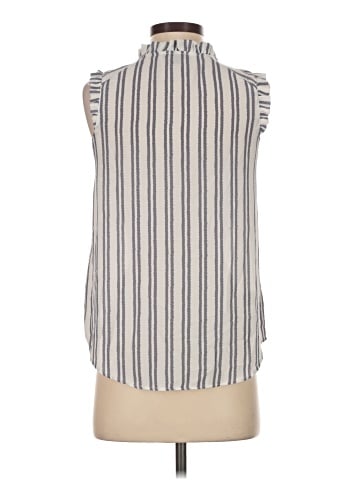 Ann Taylor Sleeveless Button-Down Shirt (view 2)