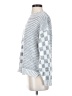 BKE Checkered-gingham Silver Pullover Sweater Size S - photo 5