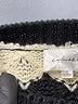 Line & Dot 100% Polyester Chevron-herringbone Ivory Black Pullover Sweater Size S - photo 7
