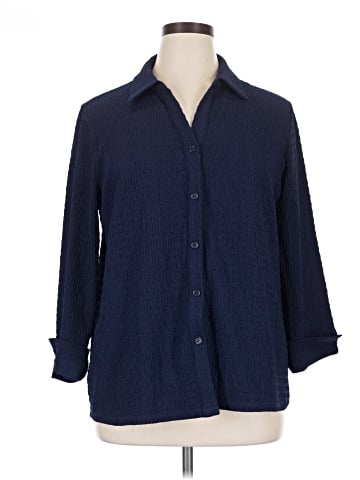 Anne Klein 3/4 Sleeve Button-Down Shirt (view 1)