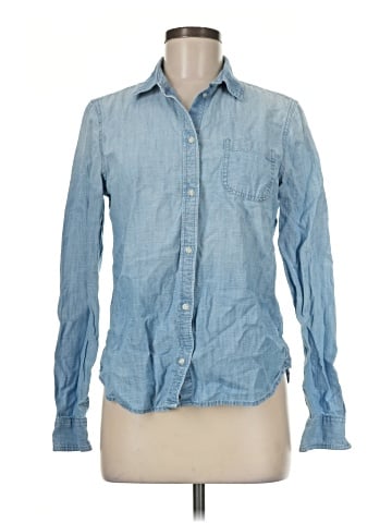 American Eagle Outfitters Long Sleeve Button-Down Shirt (view 1)