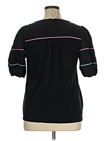 Crown & Ivy Short Sleeve Henley (view 2)
