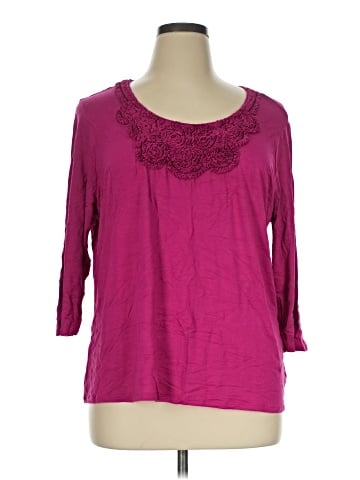 Coldwater Creek 3/4 Sleeve Top (view 1)