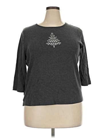 Karen Scott 3/4 Sleeve T-Shirt (view 1)