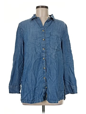 Chico's 3/4 Sleeve Button-Down Shirt (view 1)