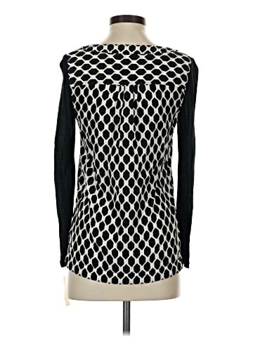 Diane von Furstenberg Long Sleeve Silk Top (view 2)