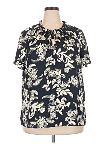 Liz Claiborne Short Sleeve Blouse (view 1)