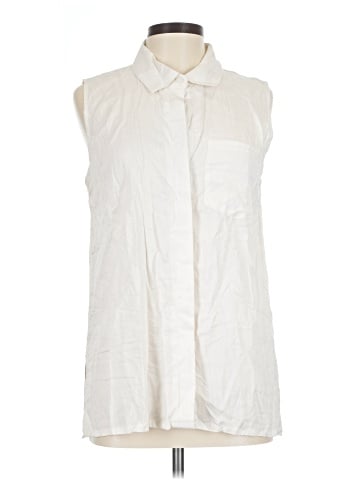 Marika Sleeveless Button-Down Shirt (view 1)