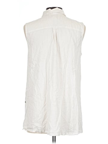 Marika Sleeveless Button-Down Shirt (view 2)