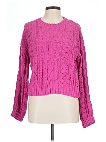 Pink Rose Pullover Sweater (view 1)