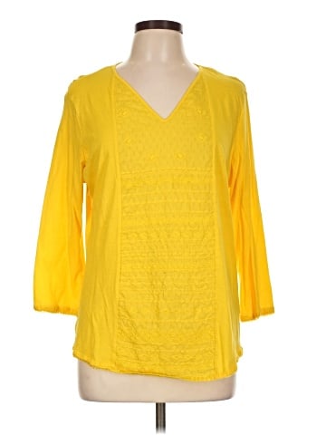 Chaps 3/4 Sleeve Top (view 1)