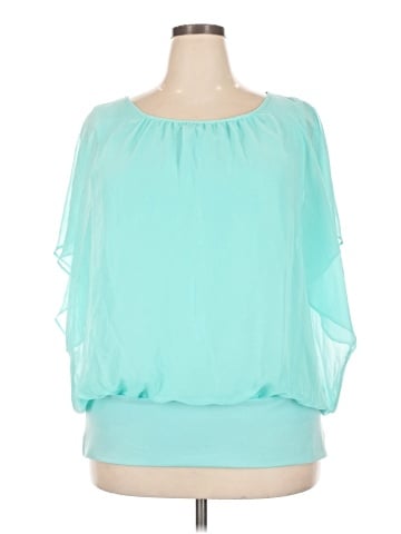JM Collection 3/4 Sleeve Blouse (view 1)