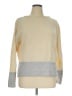 Athleta Color Block Yellow Tan Pullover Sweater Size XL - photo 1