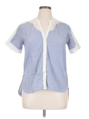 Sandro Short Sleeve Blouse (view 1)