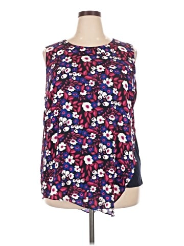 Roz & Ali Sleeveless Blouse (view 1)