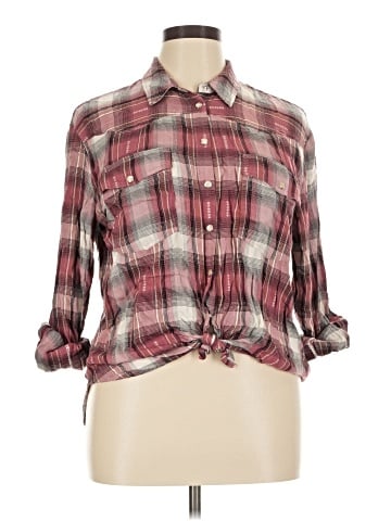 Jane and Delancey 3/4 Sleeve Button-Down Shirt (view 1)