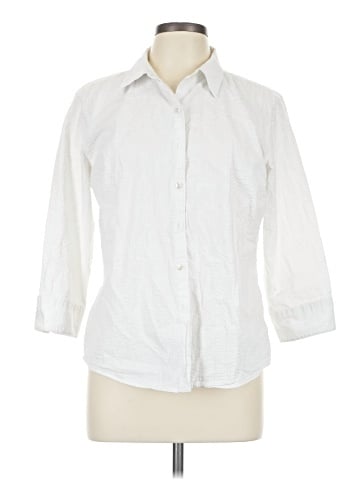 L.L.Bean 3/4 Sleeve Button-Down Shirt (view 1)