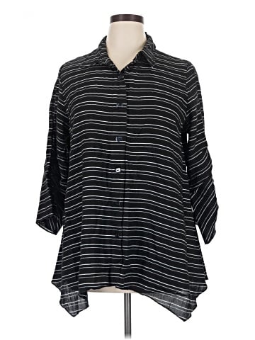 Calessa 3/4 Sleeve Button-Down Shirt (view 1)