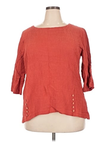 Soft Surroundings 3/4 Sleeve Top (view 1)