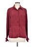 Coldwater Creek 100% Polyester Burgundy Jacket Size L - photo 1