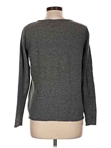 Quo-ta-tion Cashmere Pullover Sweater (view 2)