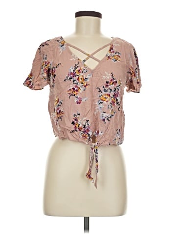 Mudd Short Sleeve Blouse (view 1)