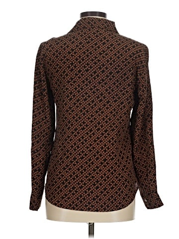Trina Turk Long Sleeve Silk Top (view 2)