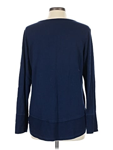 Josie Natori Long Sleeve Henley (view 2)
