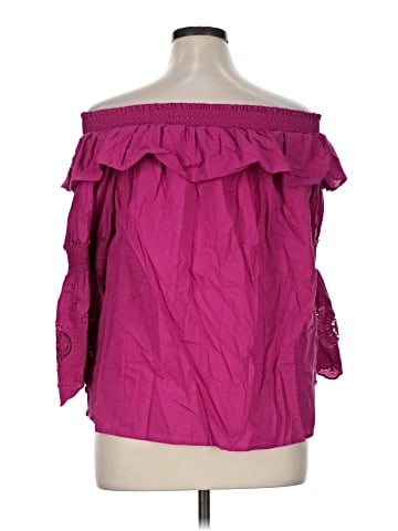 a.n.a. A New Approach 3/4 Sleeve Blouse (view 2)