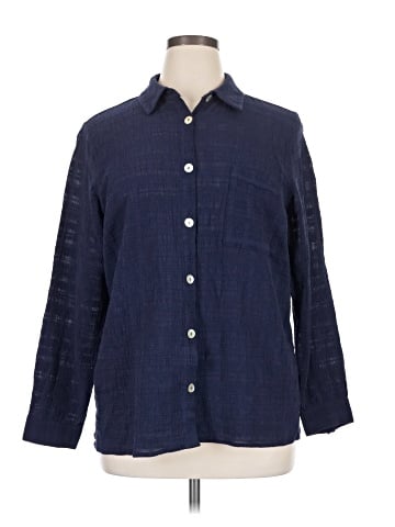 Joan Rivers Long Sleeve Button-Down Shirt (view 1)