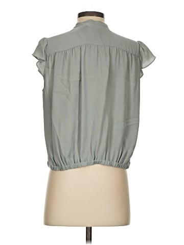 Theory Short Sleeve Silk Top (view 2)