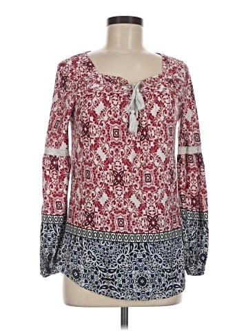 Vintage America Blues Long Sleeve Blouse (view 1)